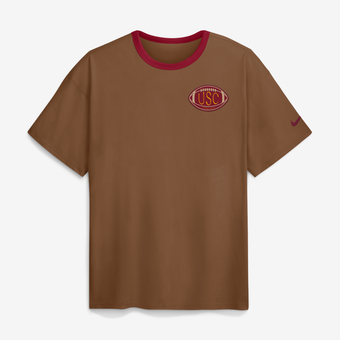 Men's Nike Brown USC Trojans Academic Patch Max90 T-Shirt