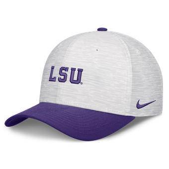 Unisex Nike  White/Purple LSU Tigers Primetime Rise Adjustable Hat