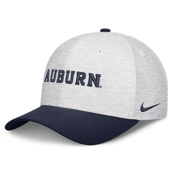 Unisex Nike  White/Navy Auburn Tigers Primetime Rise Adjustable Hat