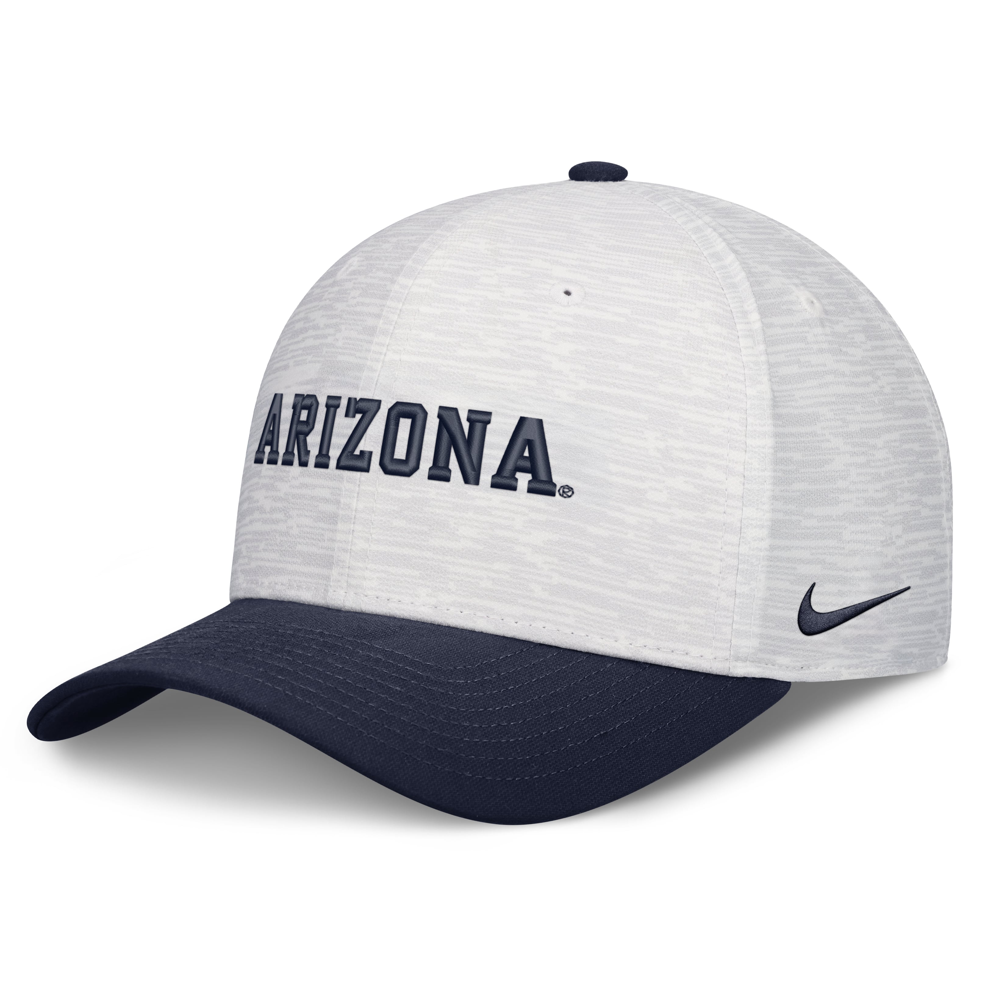 Unisex Nike  White/Navy Arizona Wildcats Primetime Rise Adjustable Hat