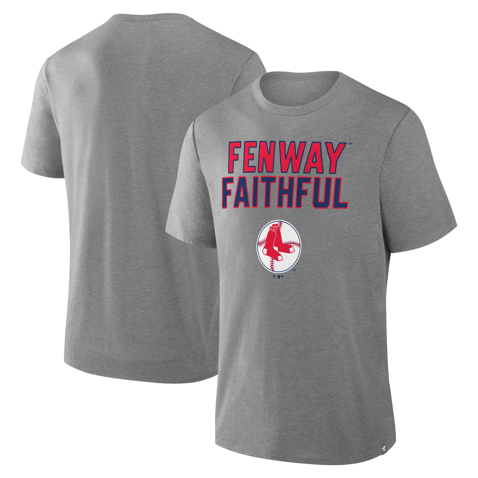 Men's Fanatics Heather Gray Boston Red Sox Tribute IYKYK Tri-Blend T-Shirt