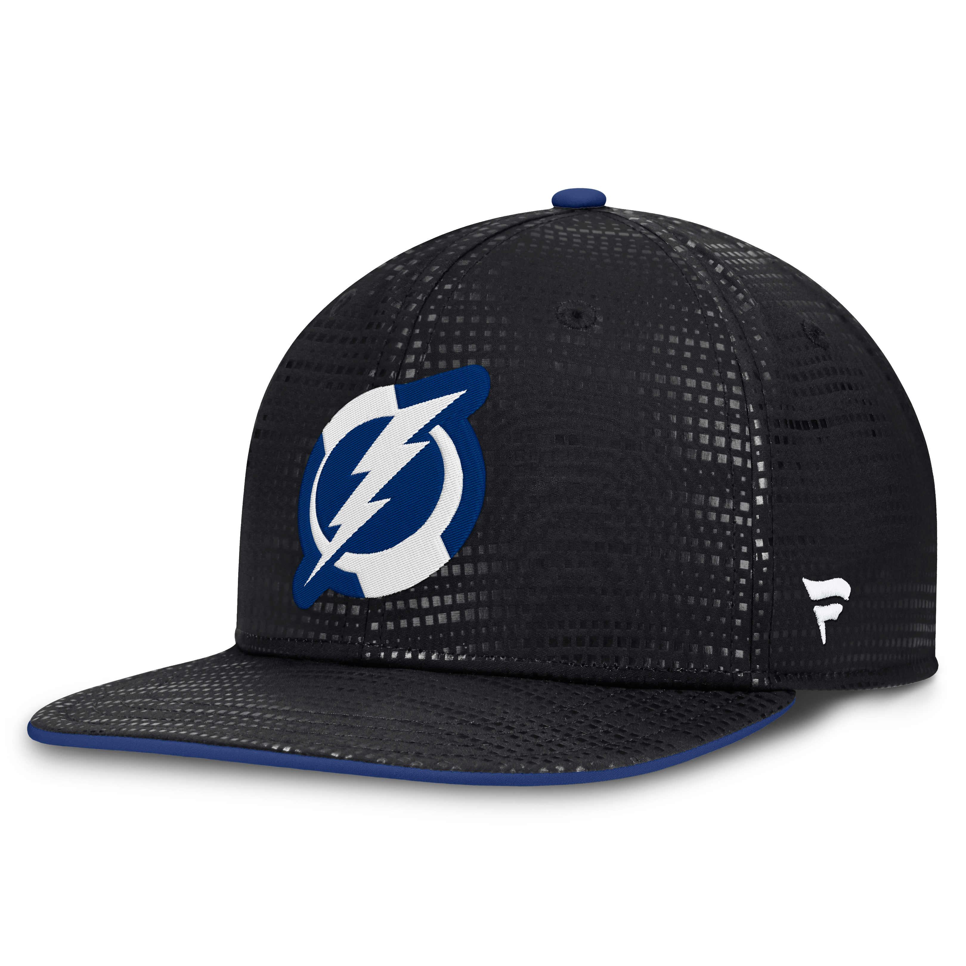 Men's Fanatics Black Tampa Bay Lightning Authentic Pro Rink Square Visor Snapback Hat