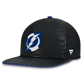 Men's Fanatics Black Tampa Bay Lightning Authentic Pro Rink Square Visor Snapback Hat