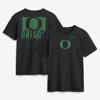 Men's Nike  Black Oregon Ducks Courtside Dri-FIT T-Shirt
