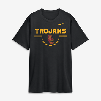 Men's Nike  Black USC Trojans Courtside Legend T-Shirt