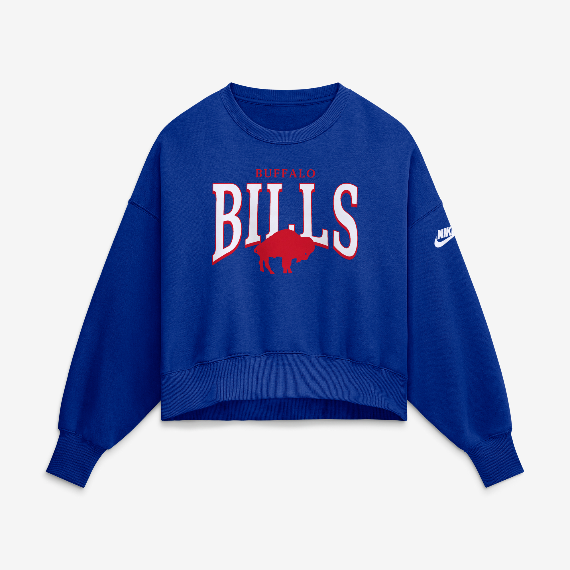 Women's Nike  Royal Buffalo Bills Oversized Phoenix Fleece Sweatshirt