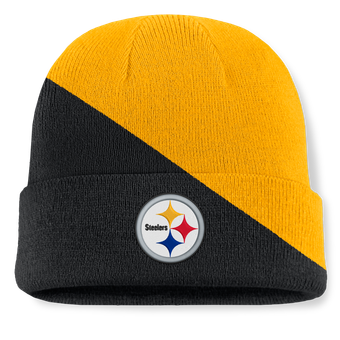 Men's Fanatics Gold/Black Pittsburgh Steelers Tilt Cuffed Knit Hat