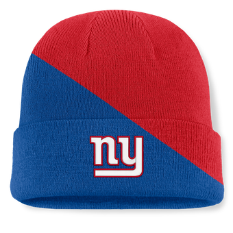 Men's Fanatics Red/Royal New York Giants Tilt Cuffed Knit Hat