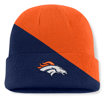 Men's Fanatics Orange/Navy Denver Broncos Tilt Cuffed Knit Hat