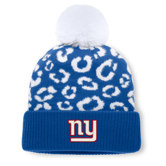 Women's Fanatics Royal New York Giants Blur Cuffed Knit Hat with Pom