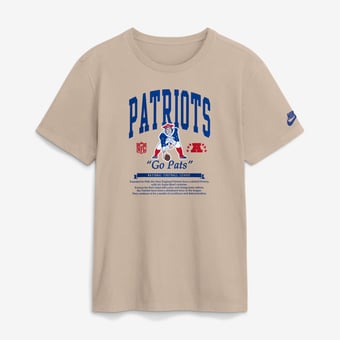Men's Nike  Sand New England Patriots Rewind T-Shirt
