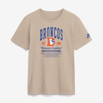Men's Nike  Sand Denver Broncos Rewind T-Shirt