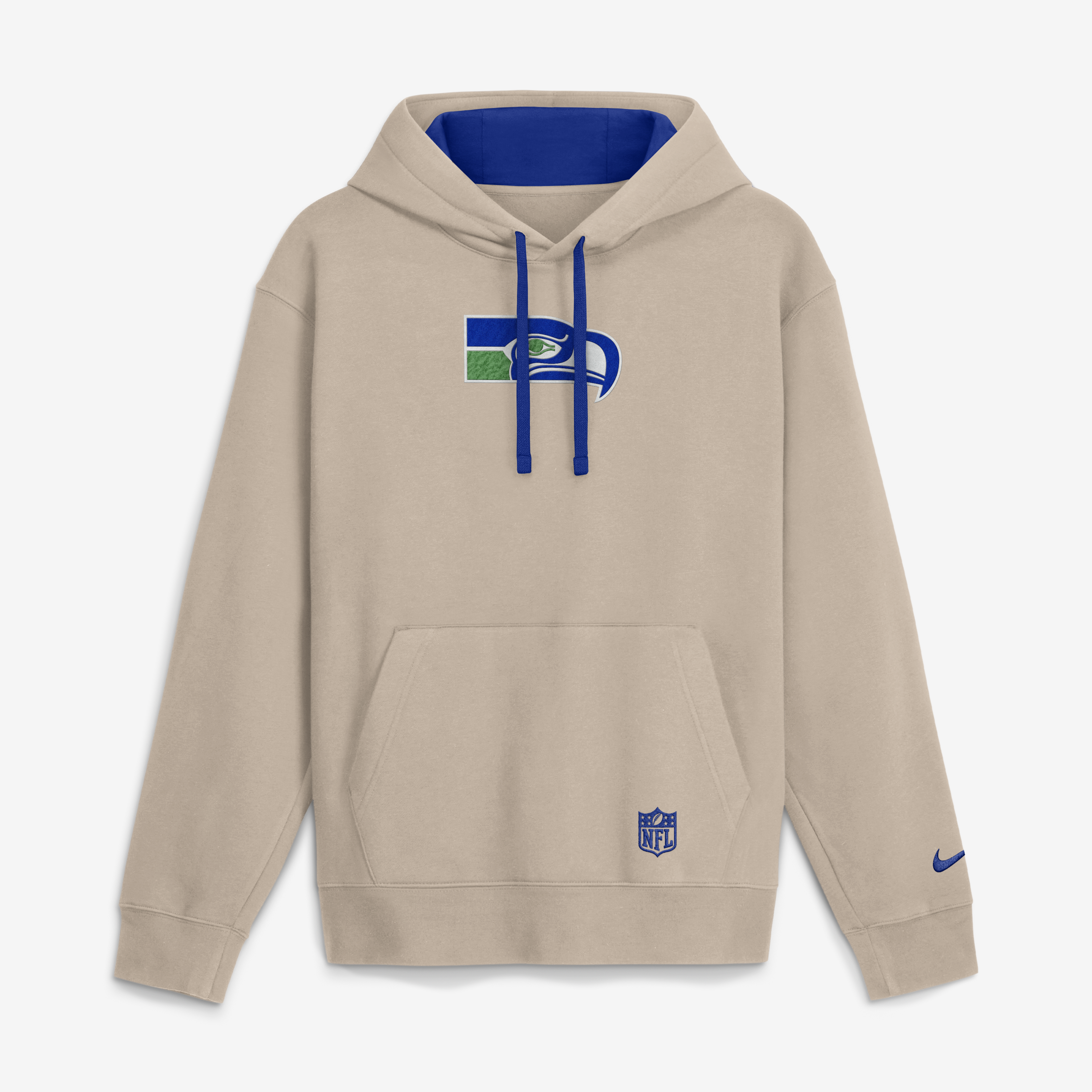 Men's Nike Sand Seattle Seahawks Rewind Club Hoodie