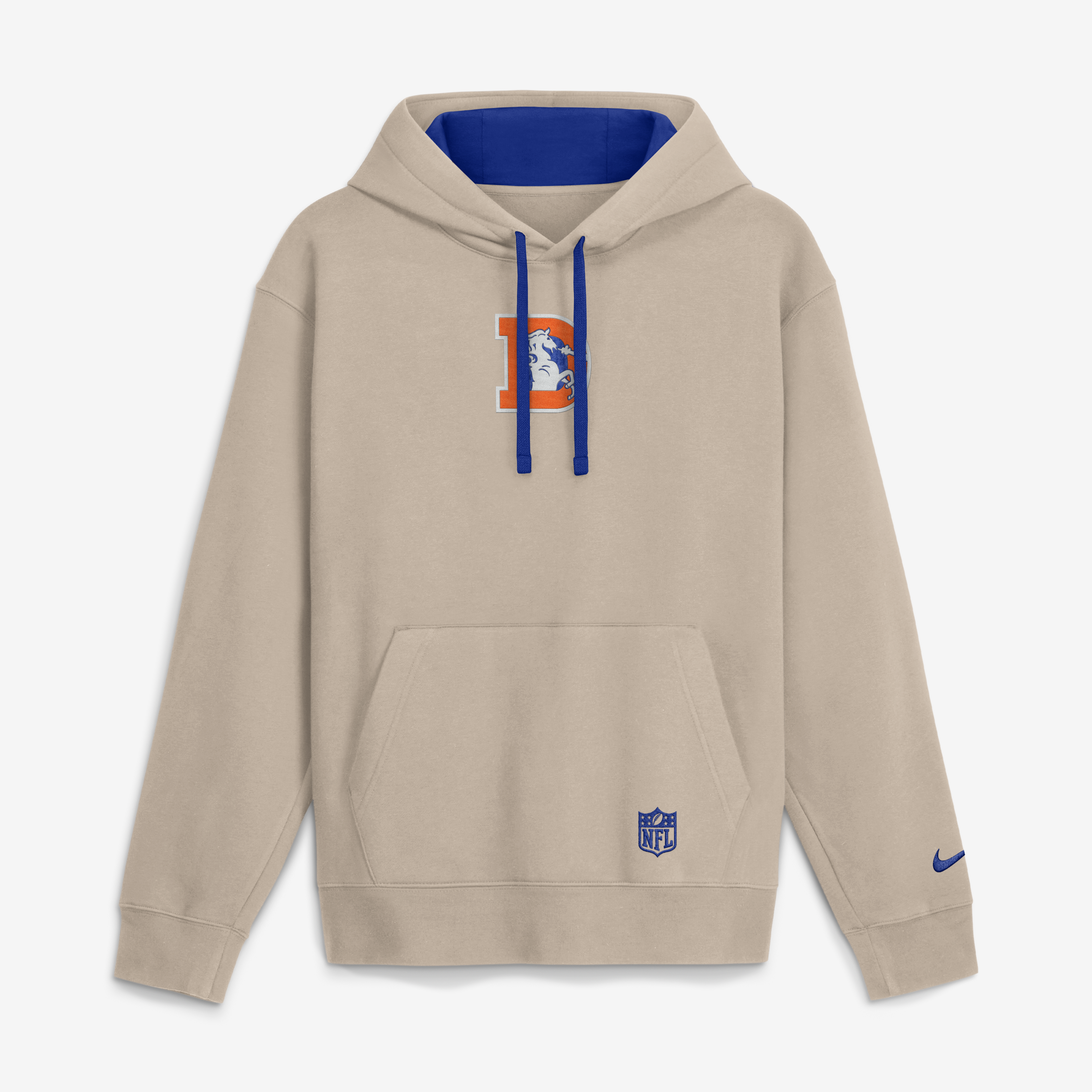 Men's Nike Sand Denver Broncos Rewind Club Hoodie