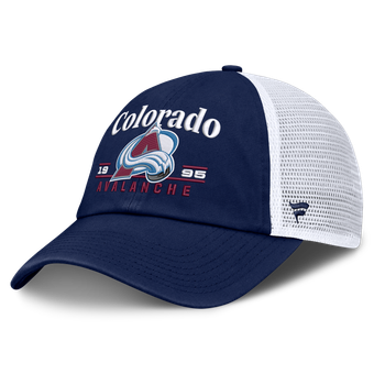 Men's Fanatics Navy Colorado Avalanche Fundamental Underline Trucker Adjustable Hat