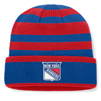 Men's Fanatics Blue/Red New York Rangers Fundamental Steady Cuffed Knit Hat