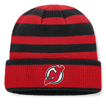 Men's Fanatics Red/Black New Jersey Devils Fundamental Steady Cuffed Knit Hat