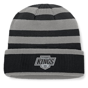 Men's Fanatics Black/Silver Los Angeles Kings Fundamental Steady Cuffed Knit Hat