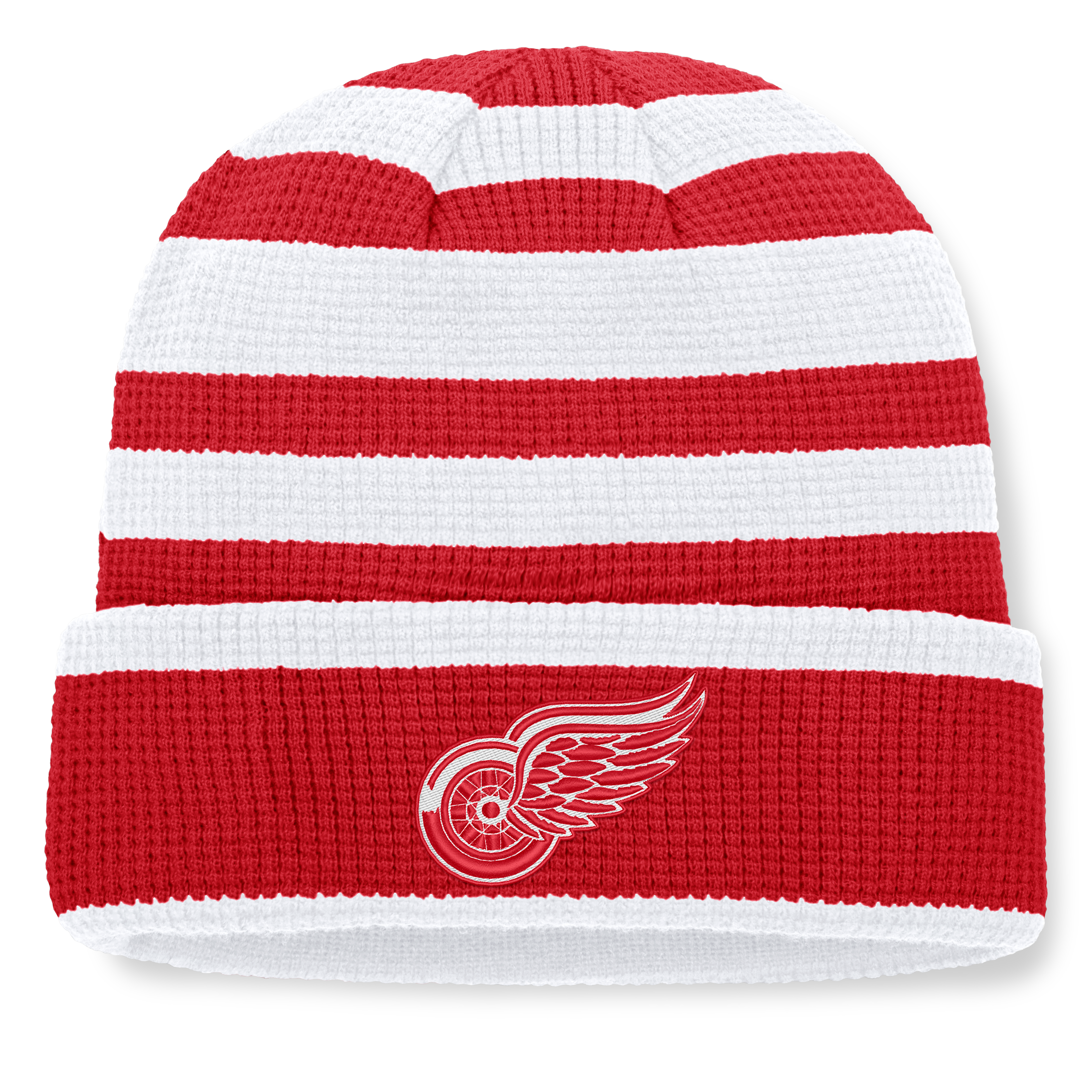 Men's Fanatics Red/White Detroit Red Wings Fundamental Steady Cuffed Knit Hat