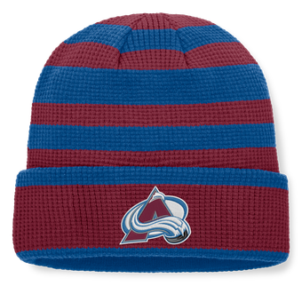 Men's Fanatics Burgundy/Blue Colorado Avalanche Fundamental Steady Cuffed Knit Hat
