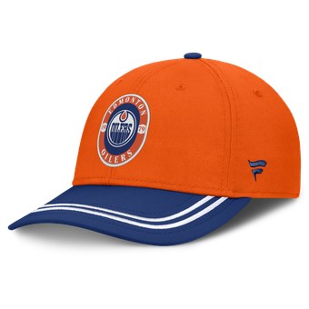 Men's Fanatics Orange/Blue Edmonton Oilers Fundamental Stretch Hat