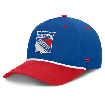 Men's Fanatics Blue/Red New York Rangers Fundamental Power Play A-Frame Adjustable Hat