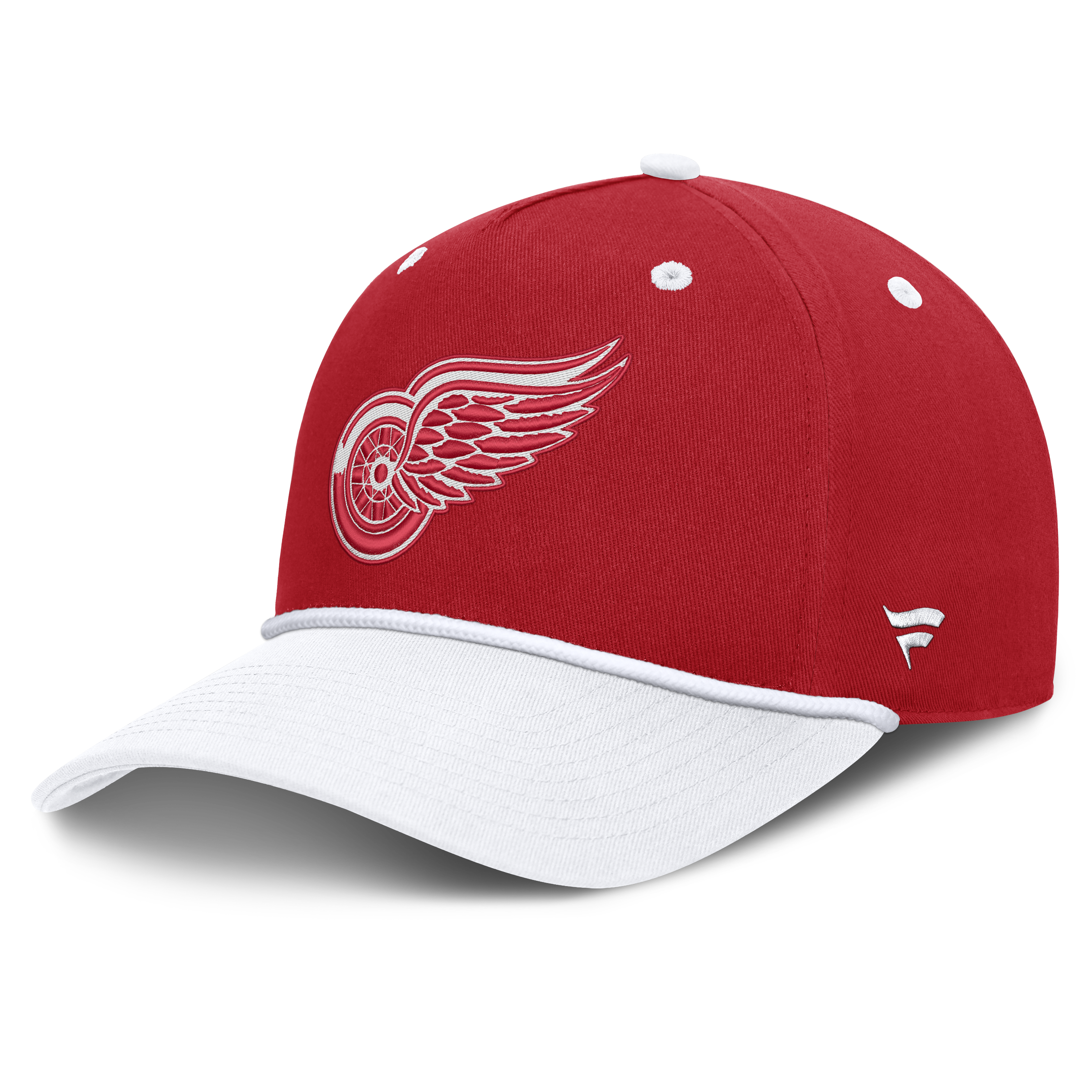 Men's Fanatics Red/White Detroit Red Wings Fundamental Power Play A-Frame Adjustable Hat