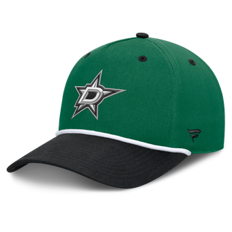 Men's Fanatics Green/Black Dallas Stars Fundamental Power Play A-Frame Adjustable Hat