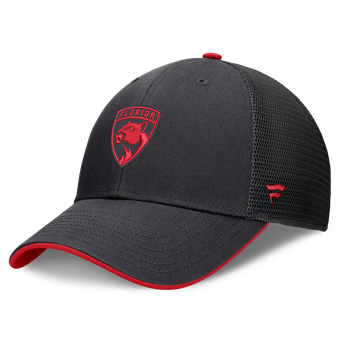 Men's Fanatics Black Florida Panthers Fundamental Limits Trucker Adjustable Hat