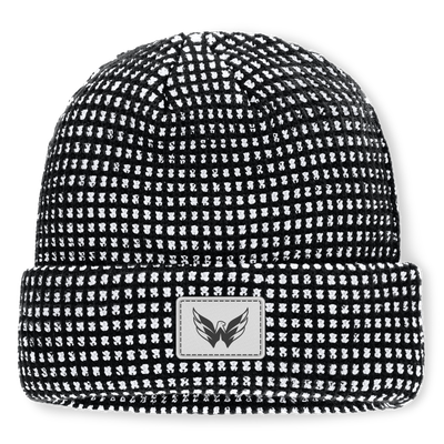 Men's Fanatics Black Washington Capitals Fundamental Scheme Ribbed Cuffed Knit Hat