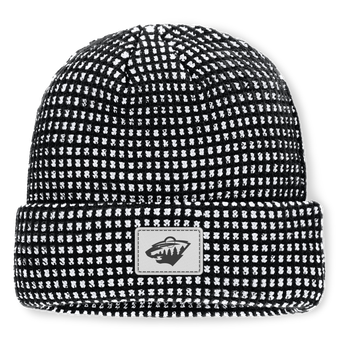 Men's Fanatics Black Minnesota Wild Fundamental Scheme Ribbed Cuffed Knit Hat