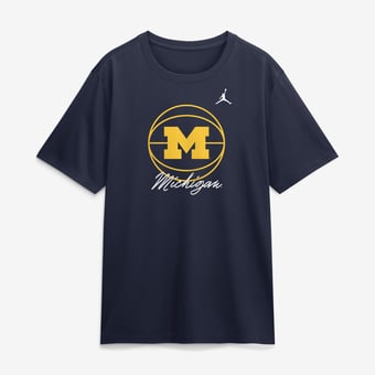 Men's Jordan Brand  Navy Michigan Wolverines Primetime Basketball Icon Legend Dri-FIT T-Shirt
