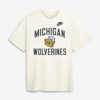 Men's Nike Cream Michigan Wolverines Legacy Max90 T-Shirt