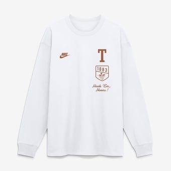 Men's Nike  White Texas Longhorns Max 90 Legacy Multi Graphic Long Sleeve T-Shirt