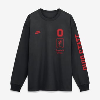 Men's Nike  Black Ohio State Buckeyes Max 90 Legacy Multi Graphic Long Sleeve T-Shirt