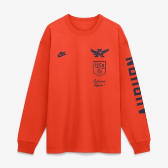 Men's Nike  Orange Auburn Tigers Max 90 Legacy Multi Graphic Long Sleeve T-Shirt