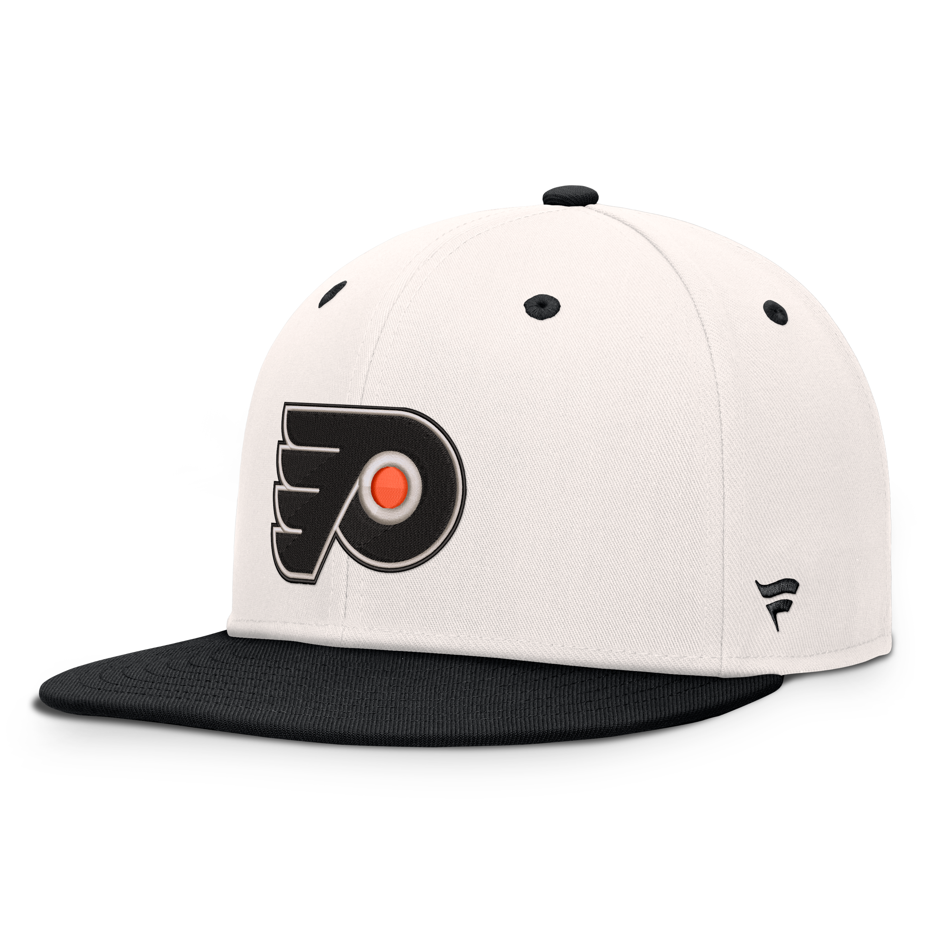 Men's Fanatics Cream/Black Philadelphia Flyers Heritage Ballpark Snapback Hat