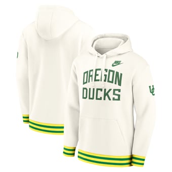 Men's Nike  Cream Oregon Ducks Legacy Retro Pullover Hoodie