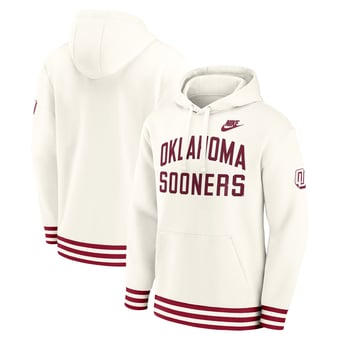 Men's Nike  Cream Oklahoma Sooners Legacy Retro Pullover Hoodie