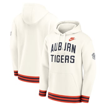 Men's Nike  Cream Auburn Tigers Legacy Retro Pullover Hoodie