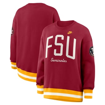 Women's Nike  Garnet Florida State Seminoles Oversized Legacy Arch Phoenix Sweatshirt