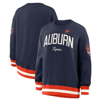 Women's Nike  Navy Auburn Tigers Oversized Legacy Arch Phoenix Sweatshirt
