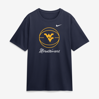 Men's Nike  Navy West Virginia Mountaineers Primetime Basketball Icon Legend Dri-FIT T-Shirt