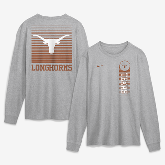 Men's Nike  Gray Texas Longhorns Primetime Long Sleeve T-Shirt