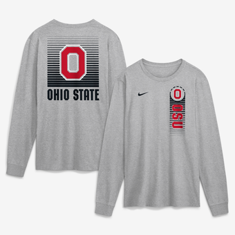 Men's Nike  Gray Ohio State Buckeyes Primetime Long Sleeve T-Shirt