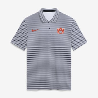 Men's Nike  Navy Auburn Tigers Primetime Vapor Striped Dri-FIT Polo