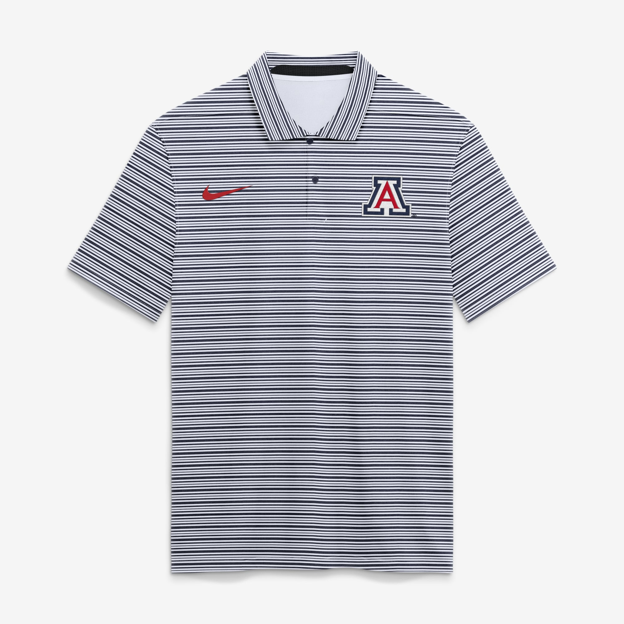 Men's Nike  Navy Arizona Wildcats Primetime Vapor Striped Dri-FIT Polo