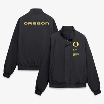 Men's Nike  Black Oregon Ducks Primetime Club Twill Jacket