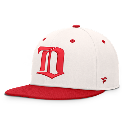 Men's Fanatics Cream/Red Detroit Red Wings Heritage Ballpark Snapback Hat
