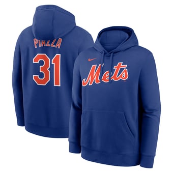 Men's Nike Mike Piazza Royal New York Mets Player Name & Number Club Pullover Hoodie